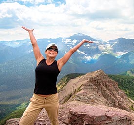 Hiking in Glacier National Park Montana